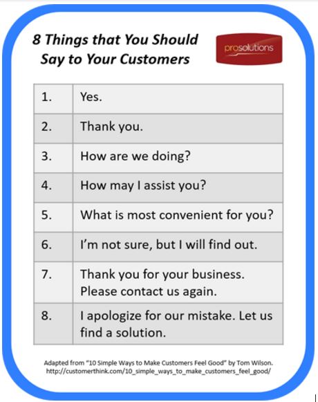 8 Things that You Should Say to Your Customers | By Jana Love and Katie Scheer