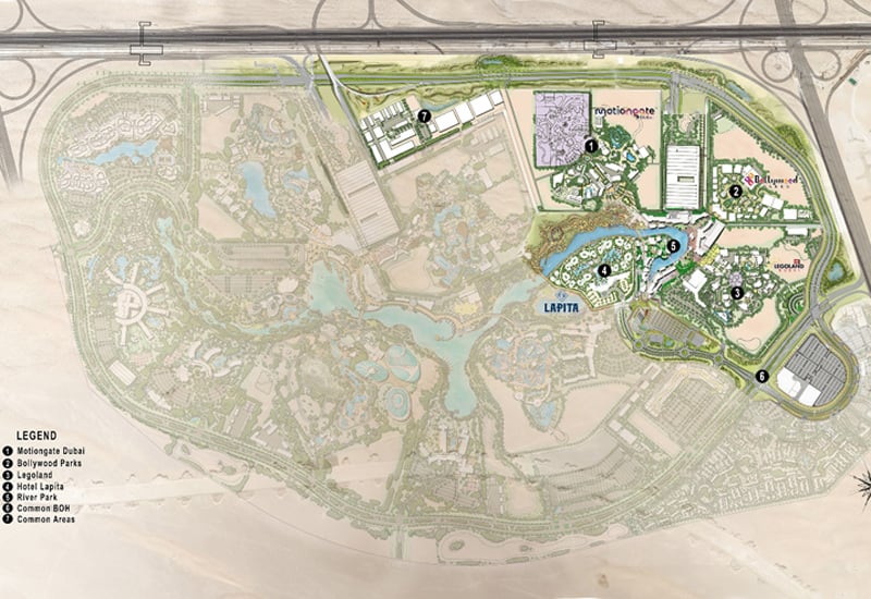 The first phase of Dubai Parks & Resorts is due for completion in 2016.— Photo by Sekari