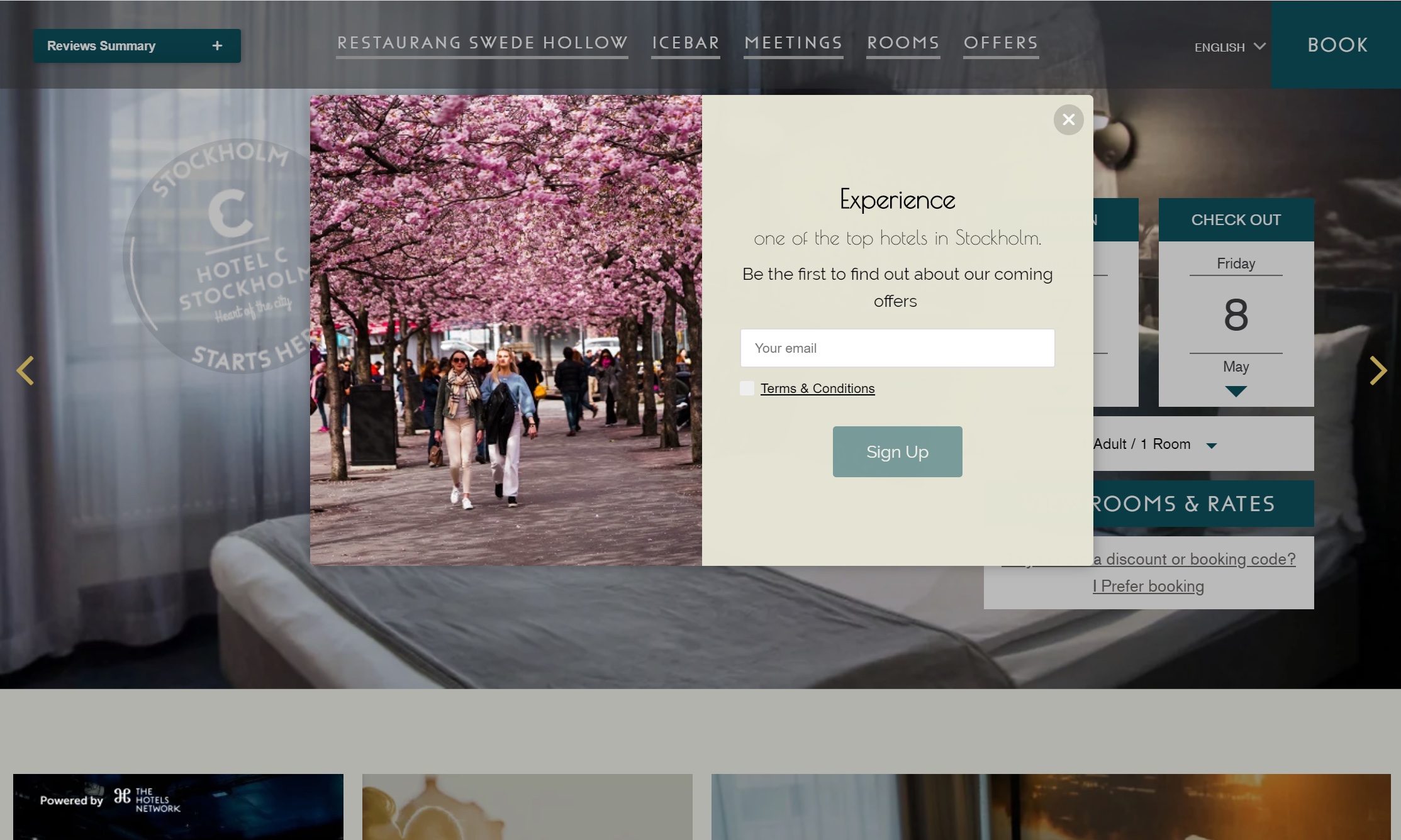 Hotel C Stockholm by Nordic Hotels & Resorts - A newsletter subscription Layer — Photo by The Hotels Network