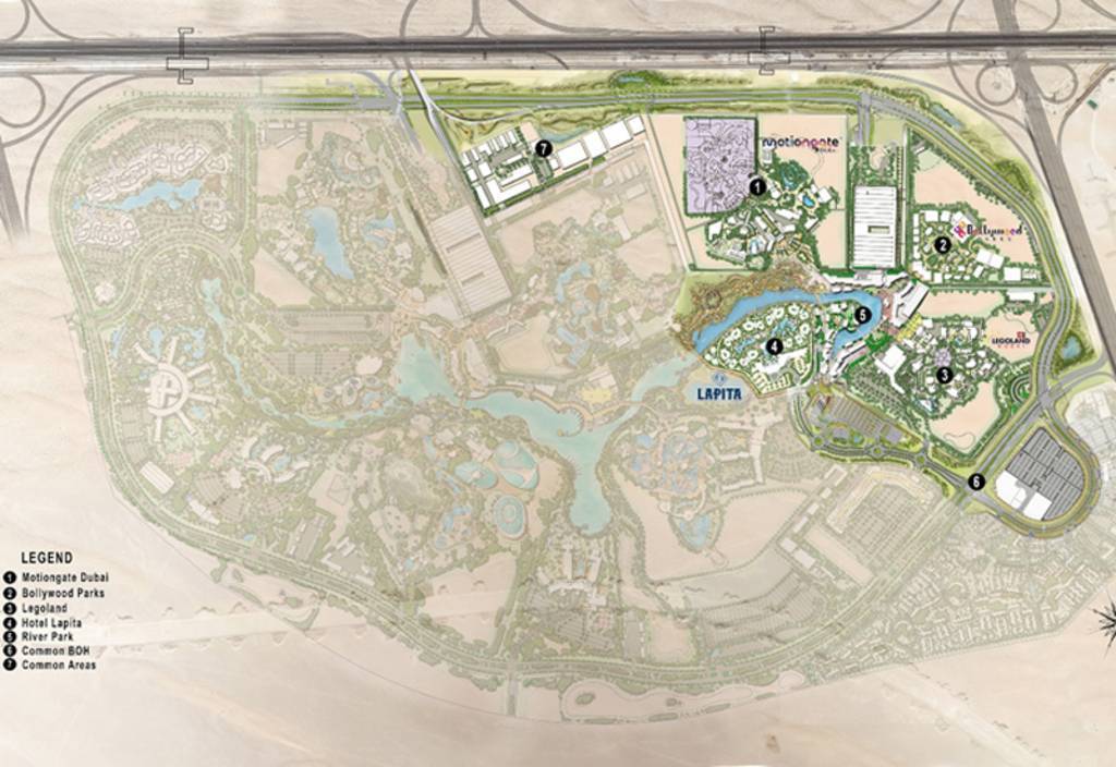 The first phase of Dubai Parks & Resorts is due for completion in 2016.— Photo by Sekari