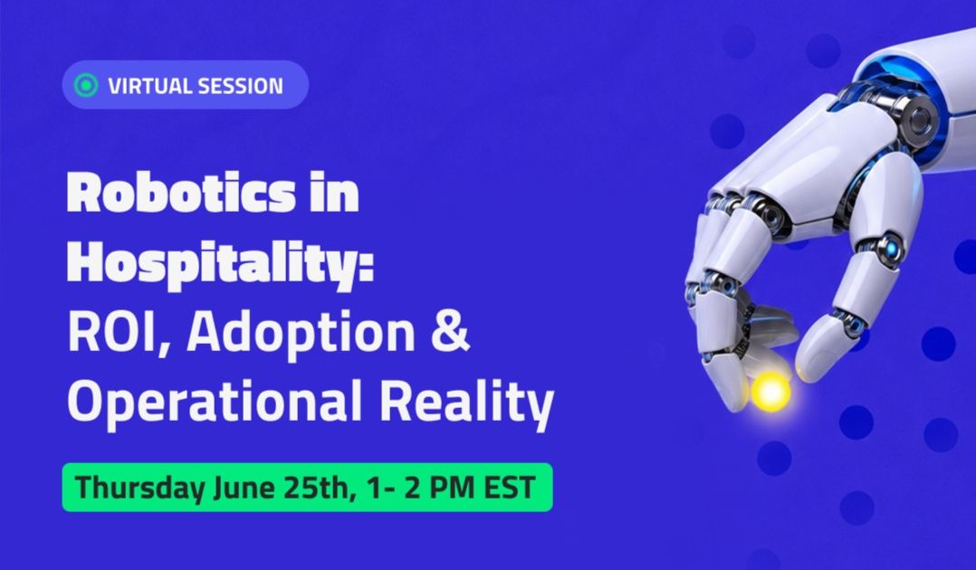 Destination AI and Hospitality Net Host A Webinar on the Current State of Robotics in Hospitality