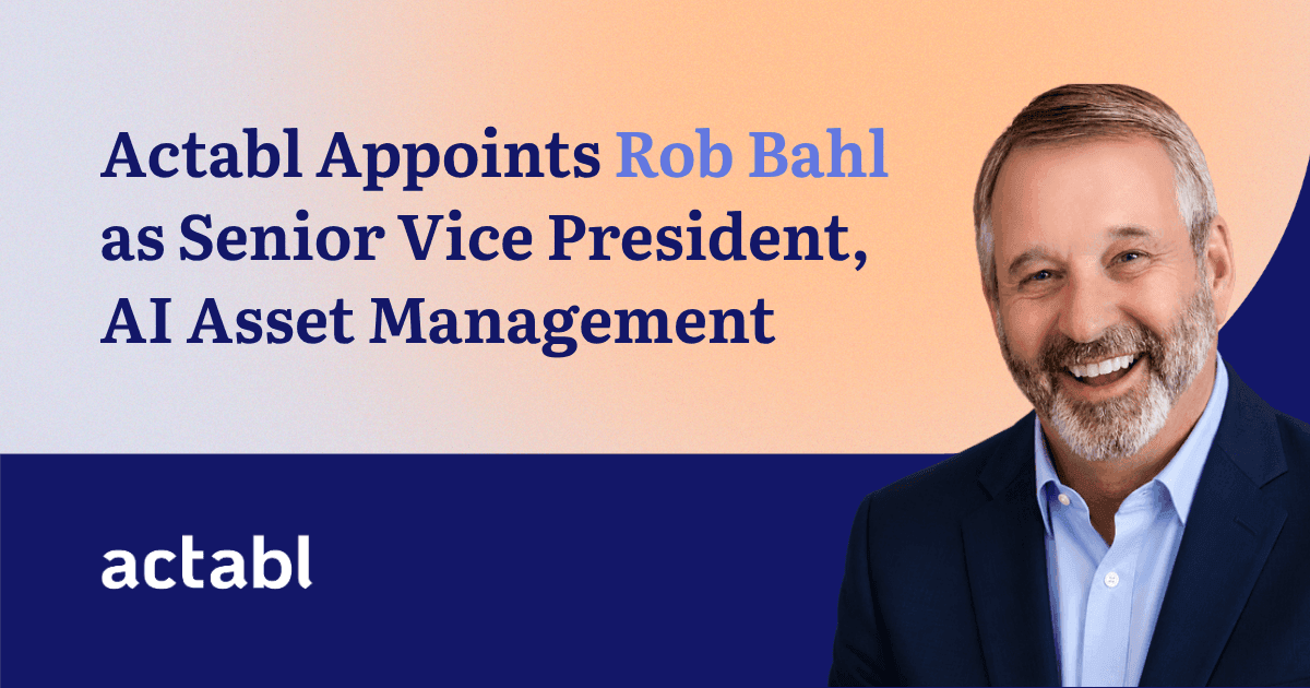 Actabl Hires Global Hotel Engineering Leader as SVP of AI Asset Management