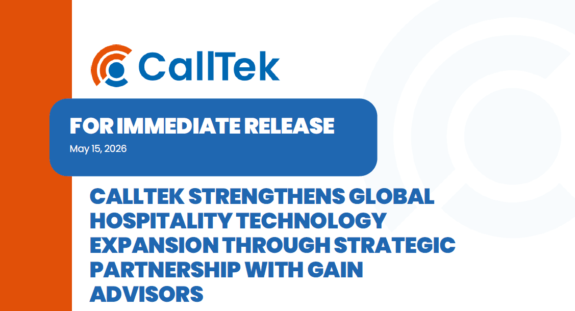 CallTek Strengthens Global Hospitality Technology Expansion