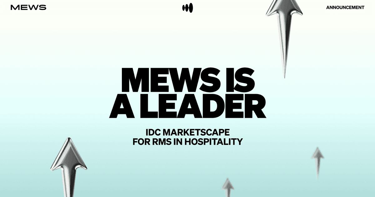 Mews named a Leader in the IDC MarketScape for Worldwide Revenue Management Systems in Hospitality