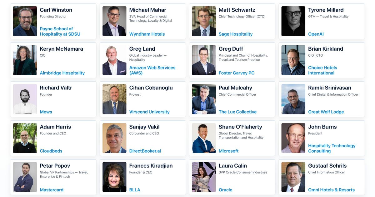 AI Hospitality Alliance Announces Founding Advisory Board of Global Hospitality, Technology, AI, and Academic Leaders to Help Shape the Future of AI in Hospitality