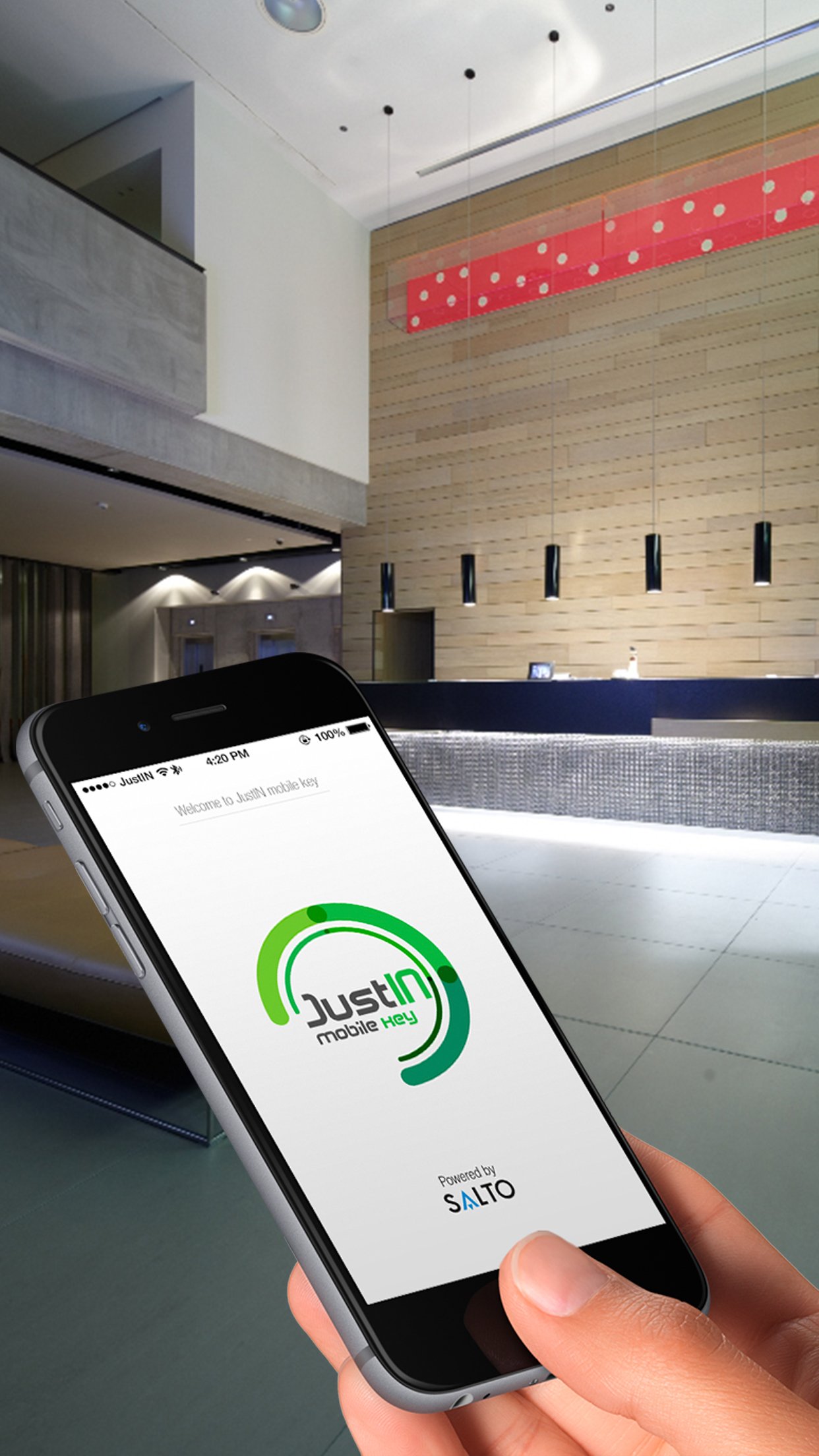 SALTO unveils JustIN a mobile app that allows your smartphone to serve