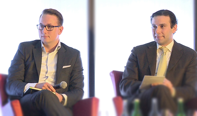 L-R: Wilhelm K. Weber and  Zia Chishti. — Photo by EHL