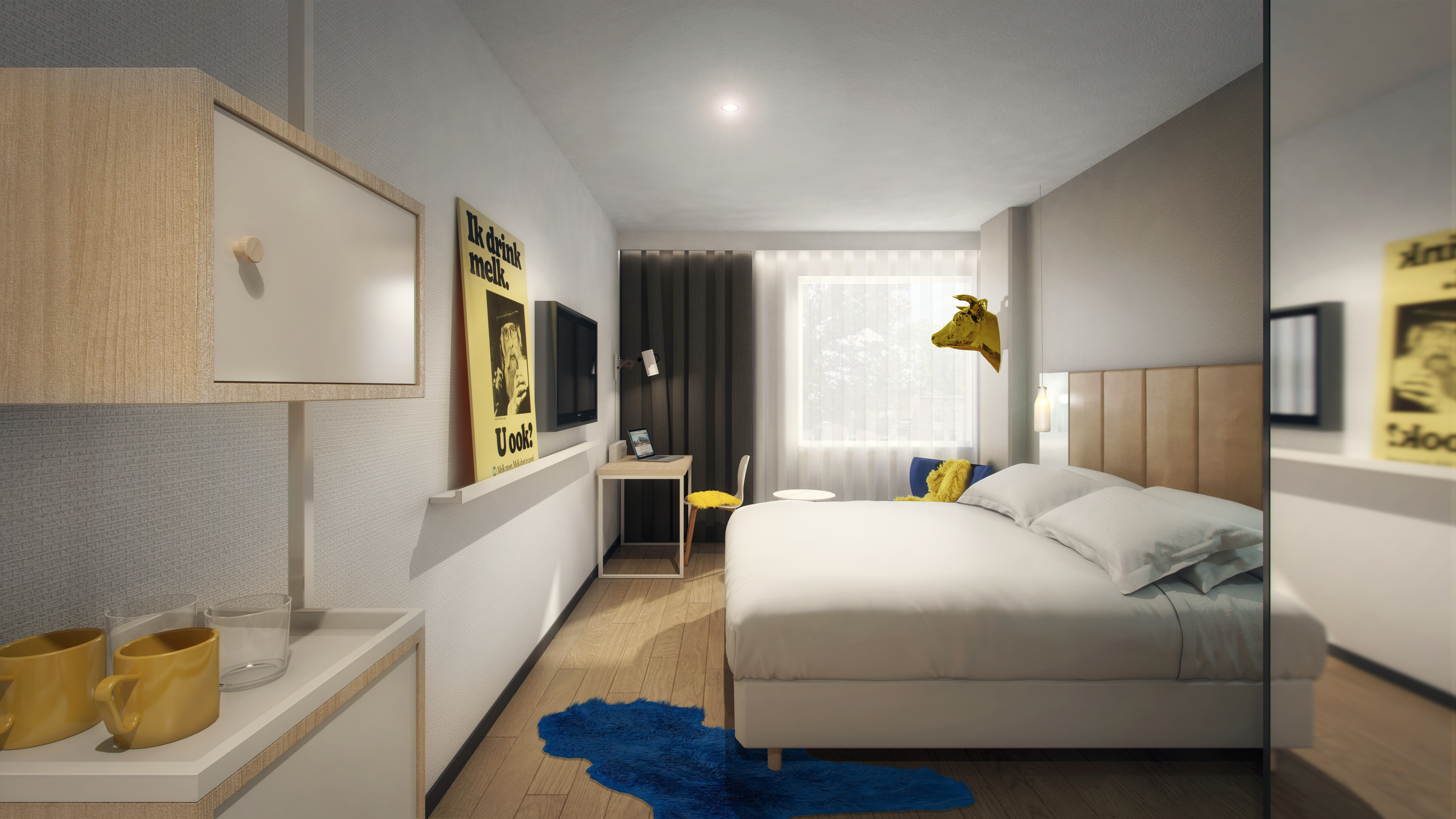 niu Dairy Hotel will open in March in Haarlem, The Netherlands