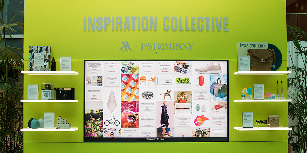 Αποτέλεσμα εικόνας για Marriott Hotels and Fast Company's Inspiration Collective puts innovation within reach