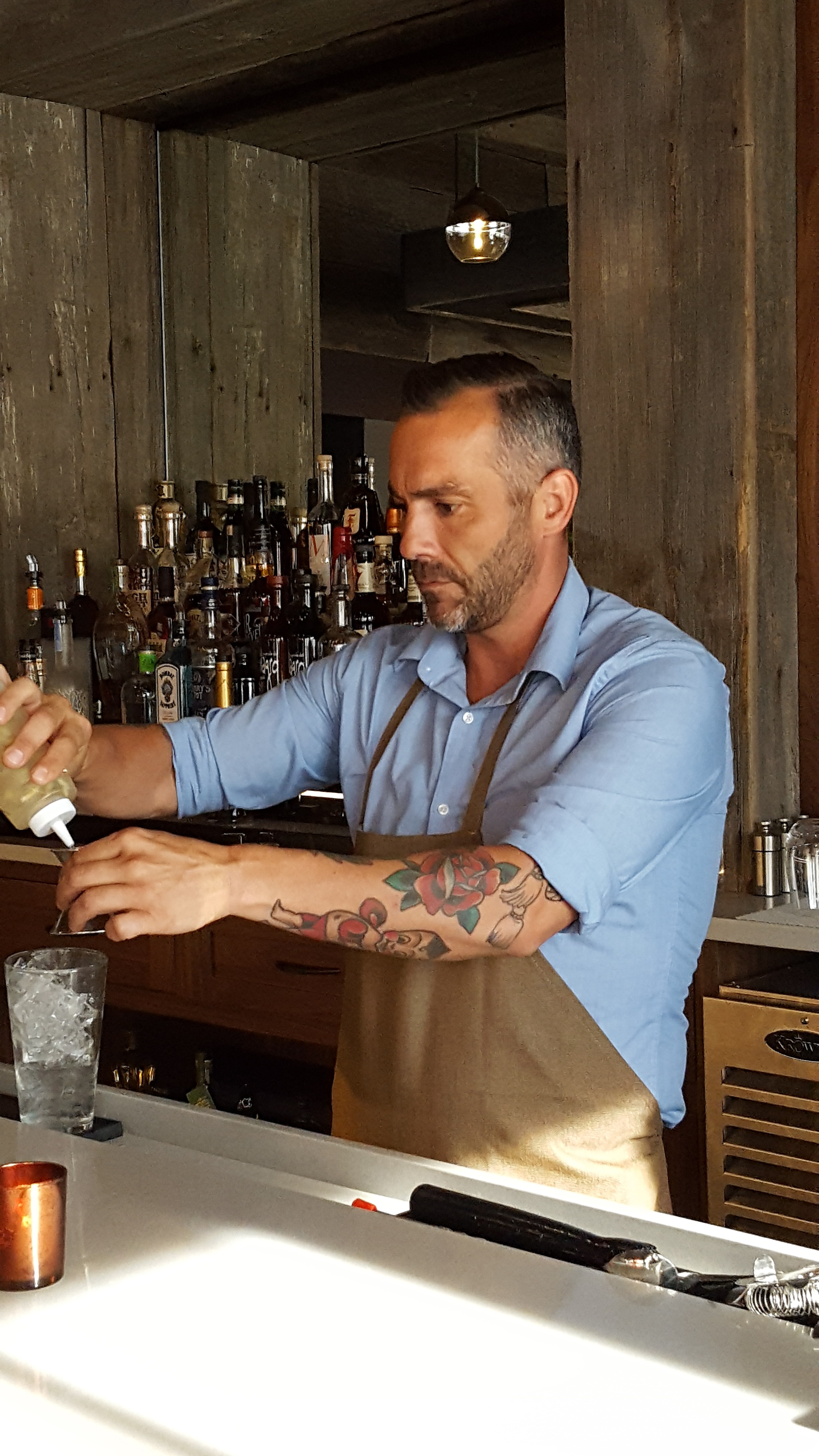 Michelin-Star Chef Opens ‘The Hill’ with Staff Clad in Craft Collection Aprons by Riegel — Photo by Riegel Consumer Products