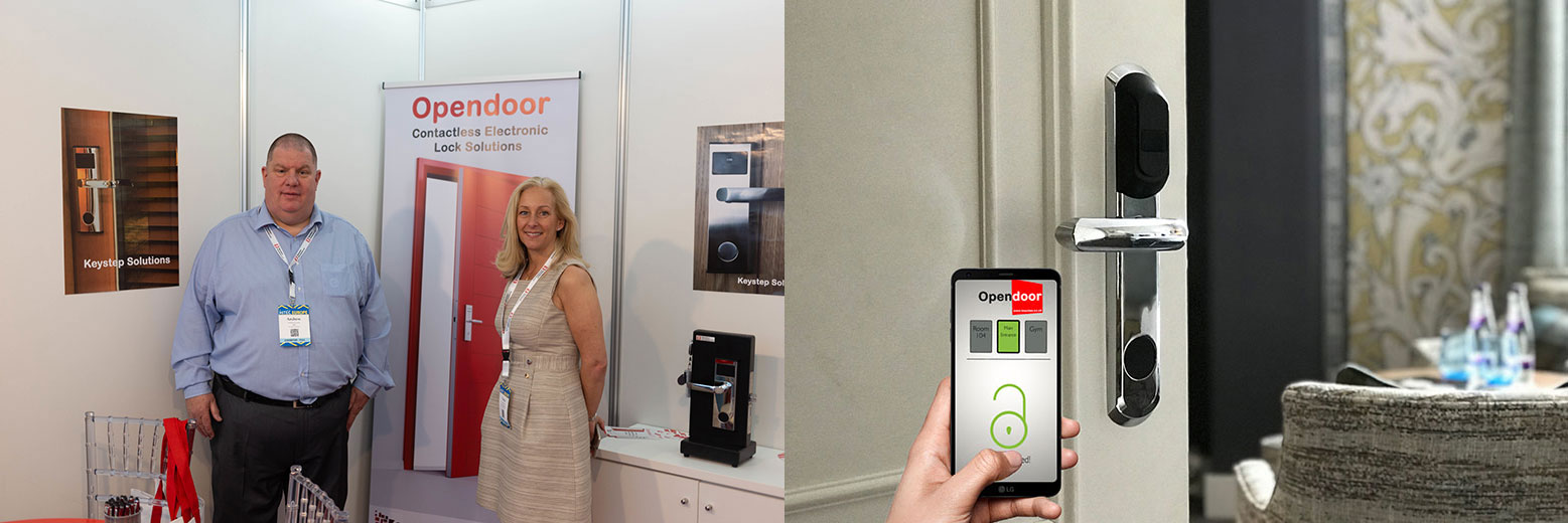 Team Keystep Solutions at HITEC Europe 2019 — Photo by Hospitality Net