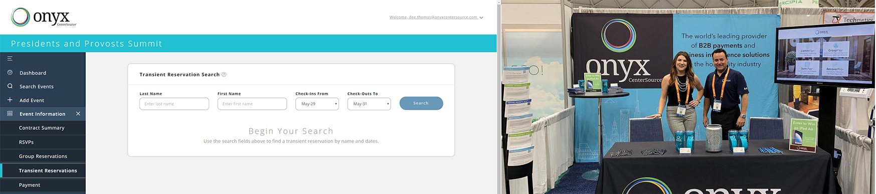 Team Onyx CenterSource at HITEC Minneapolis — Photo by Hospitality Net