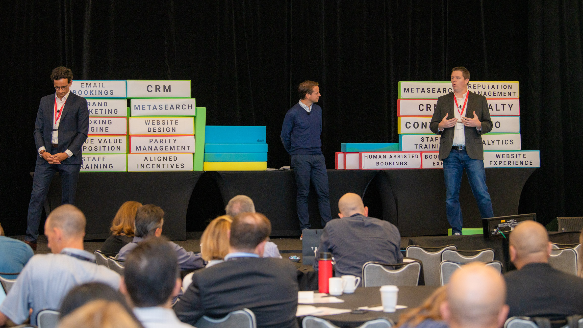 When asked to build their ideal direct booking budget, both Pablo Delgado, CEO of Mirai, and Stuart Butler, COO of Fuel Travel cited aligned incentives and staff training as the foundations of their strategies. — Photo by Triptease