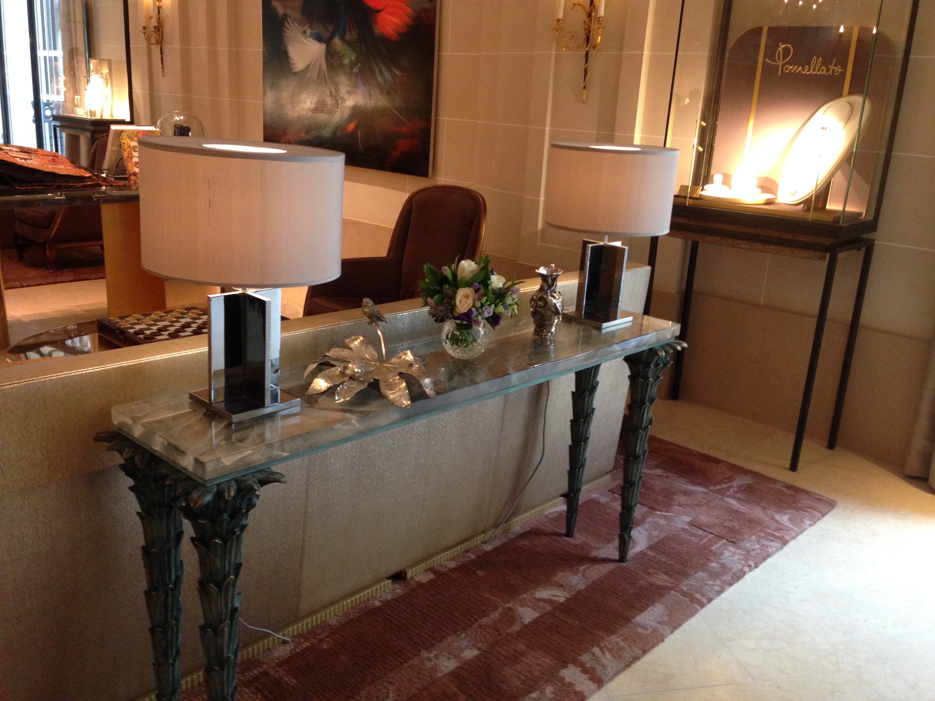 Hôtel de Crillon, lobby — Photo by Copyright Suzanne Godfrey