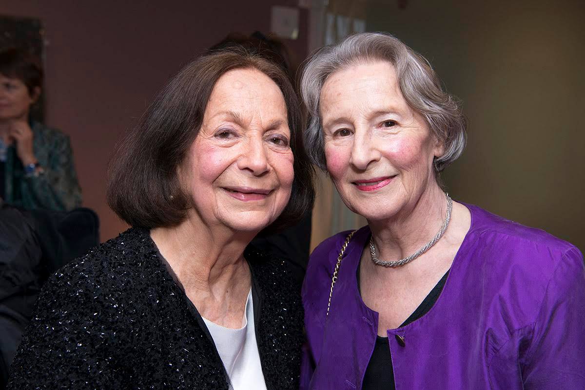 Food writers Claudia Roden and Geraldene Holt (2016)— Photo by The Oxford Cultural Collective