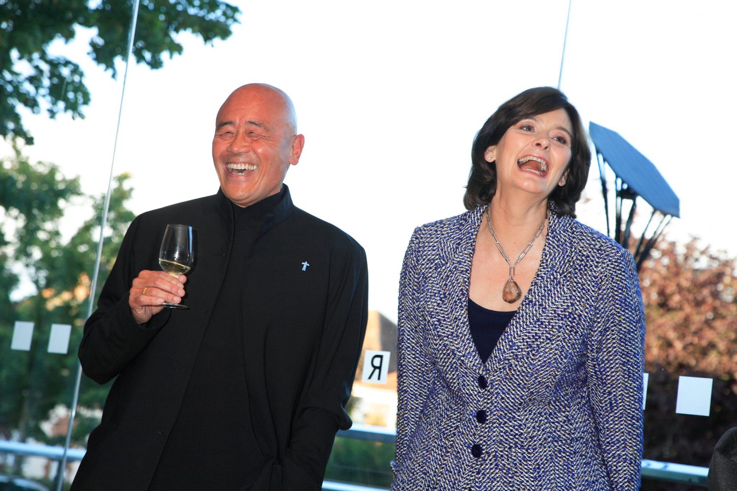 Ken Hom OBE and Cherie Blair (2010)— Photo by The Oxford Cultural Collective