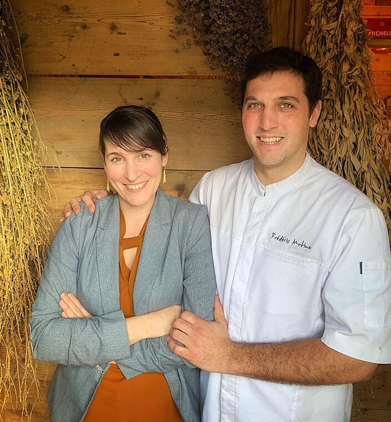 Chef Frédéric Molina, and his partner Irene — Photo by EHL