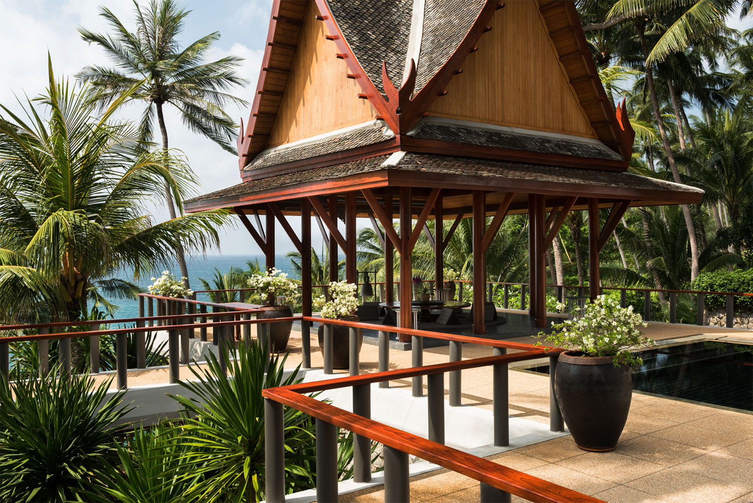 Terraces and space, Ocean Villa, Amanpuri, Thailand — Photo by courtesy Aman
