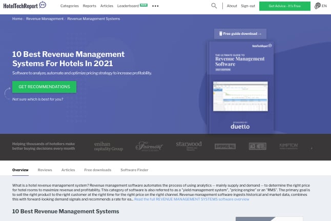 Top Rated Revenue Management Systems