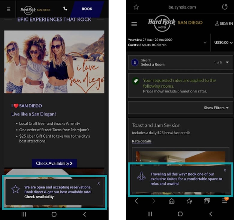 Hard Rock Hotel – Smart Notes on Mobile — Photo by The Hotels Network