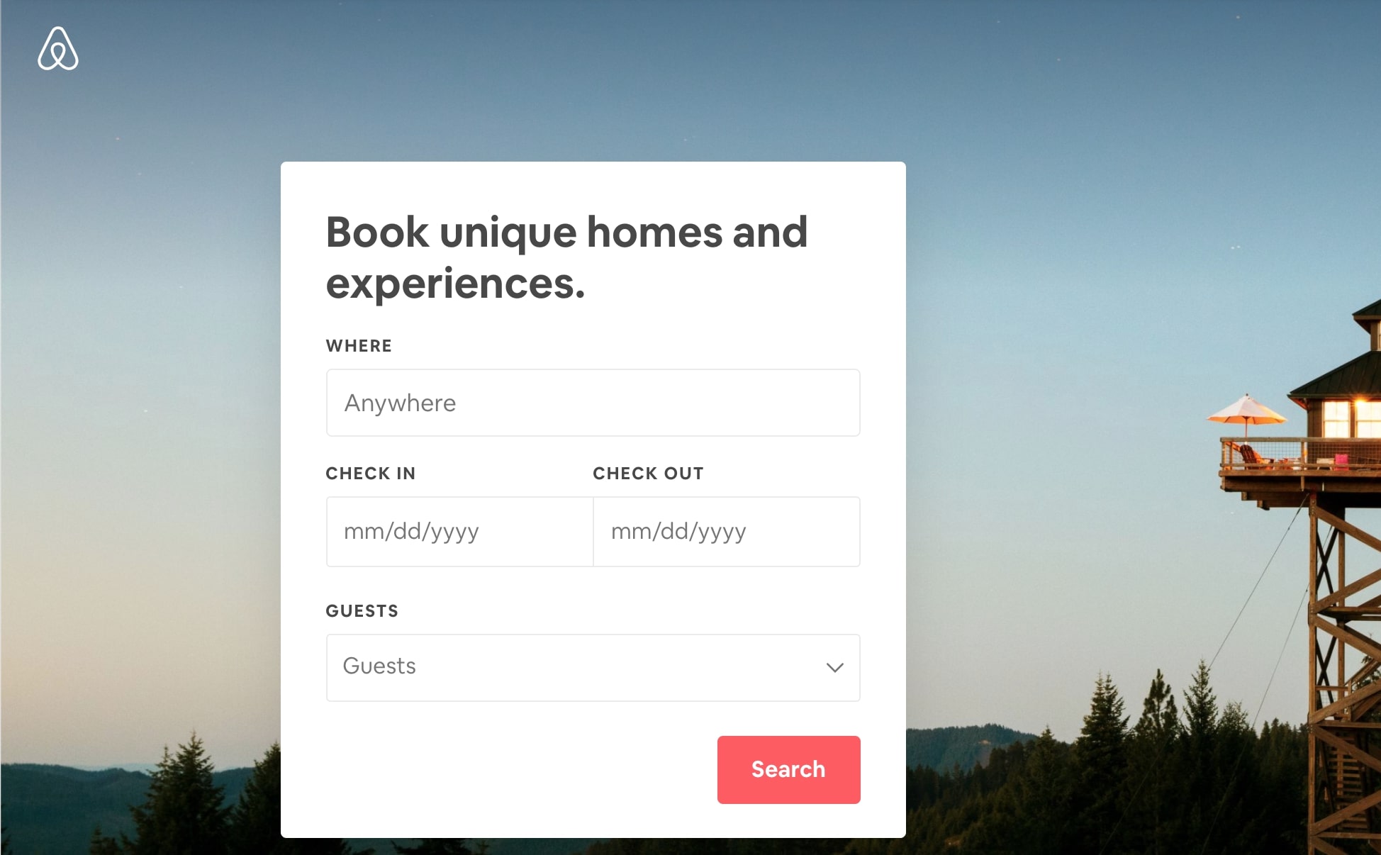 Airbnb’s website March 2020— Photo by Source: airbnb.com
