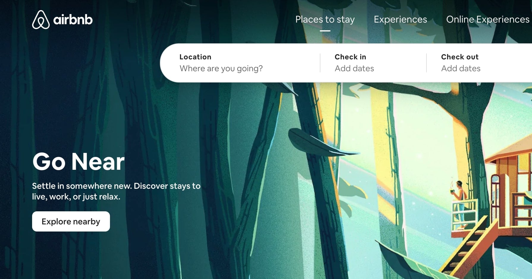 Airbnb already applied some of these trends to their platform, here with the “Go Near” Initiative in September 2020— Photo by Source: airbnb.com