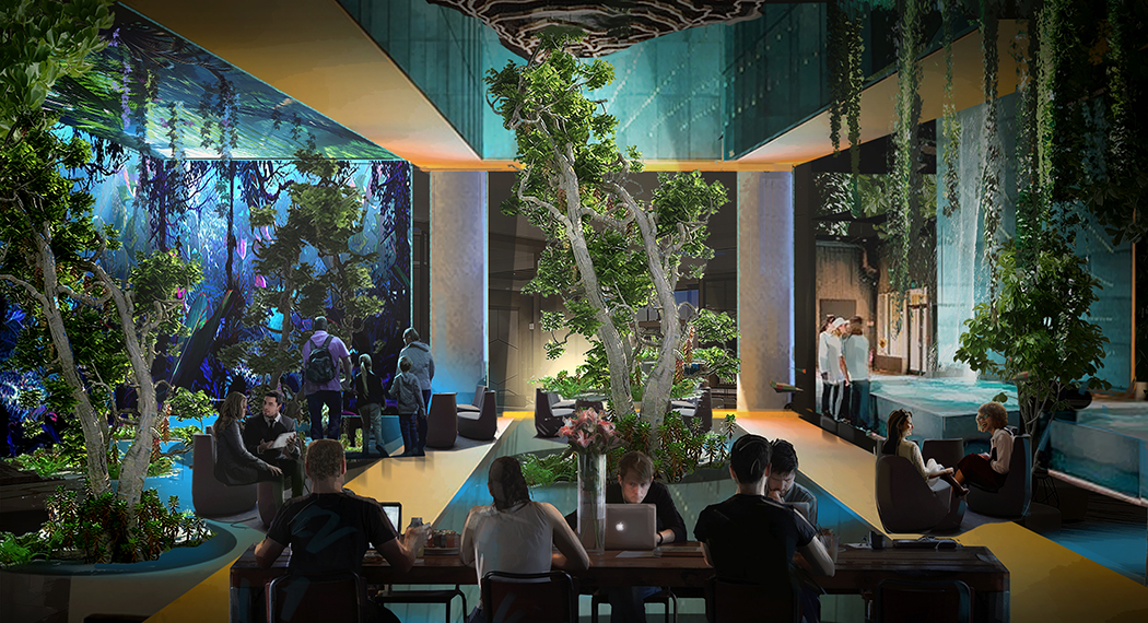 Outside In, Inside Out is like an over-scaled terrarium creating the convincing illusion and benefits of being in nature.— Photo by The Gettys Group