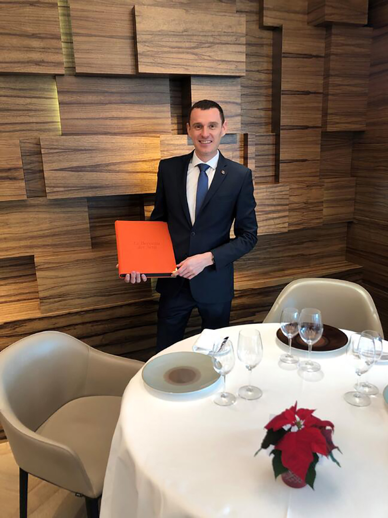 Thomas Fefin at the Berceau des Sens — Photo by EHL