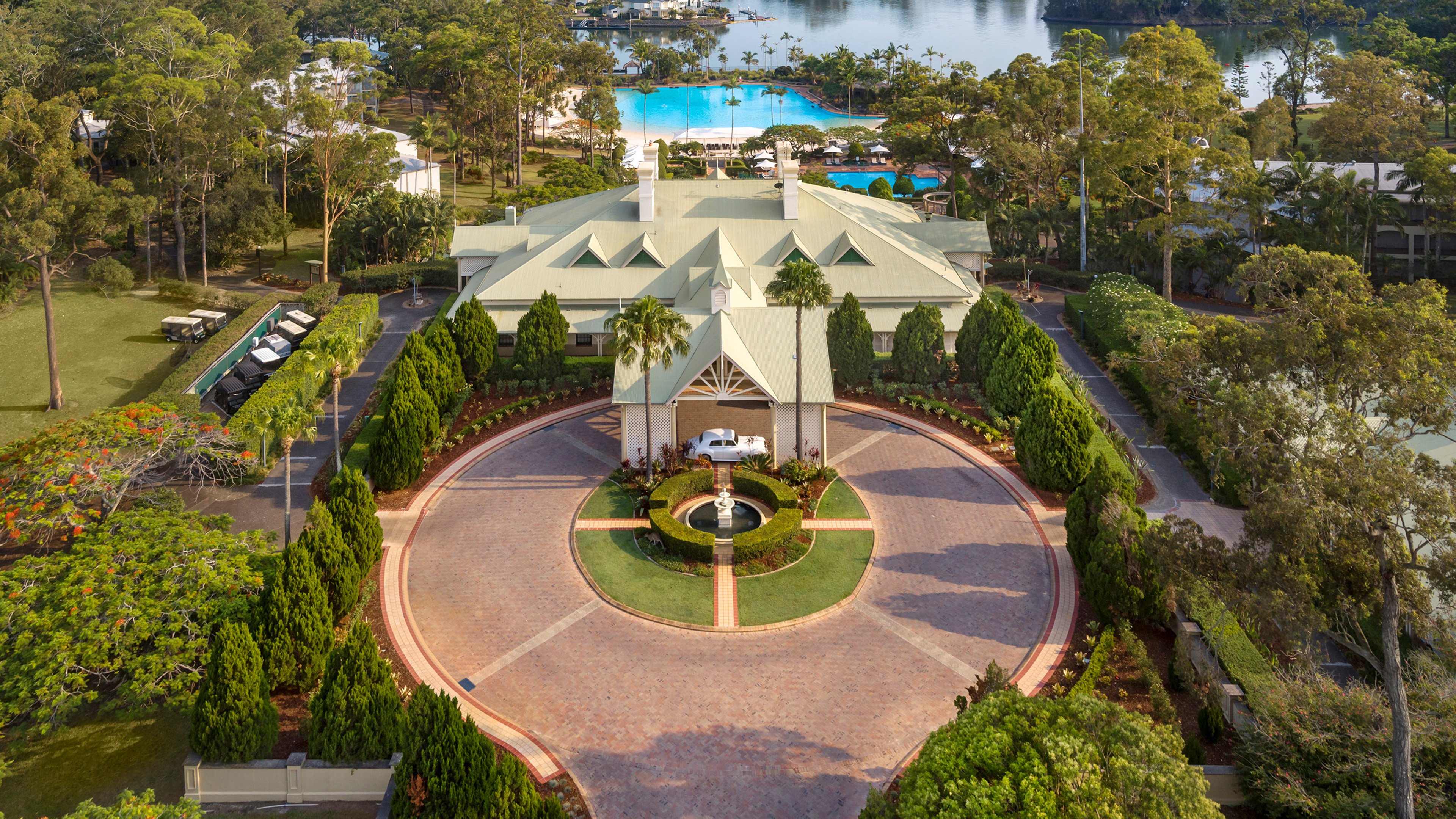 Aerial view of InterContinental Sanctuary Cove Resort— Photo by IHG