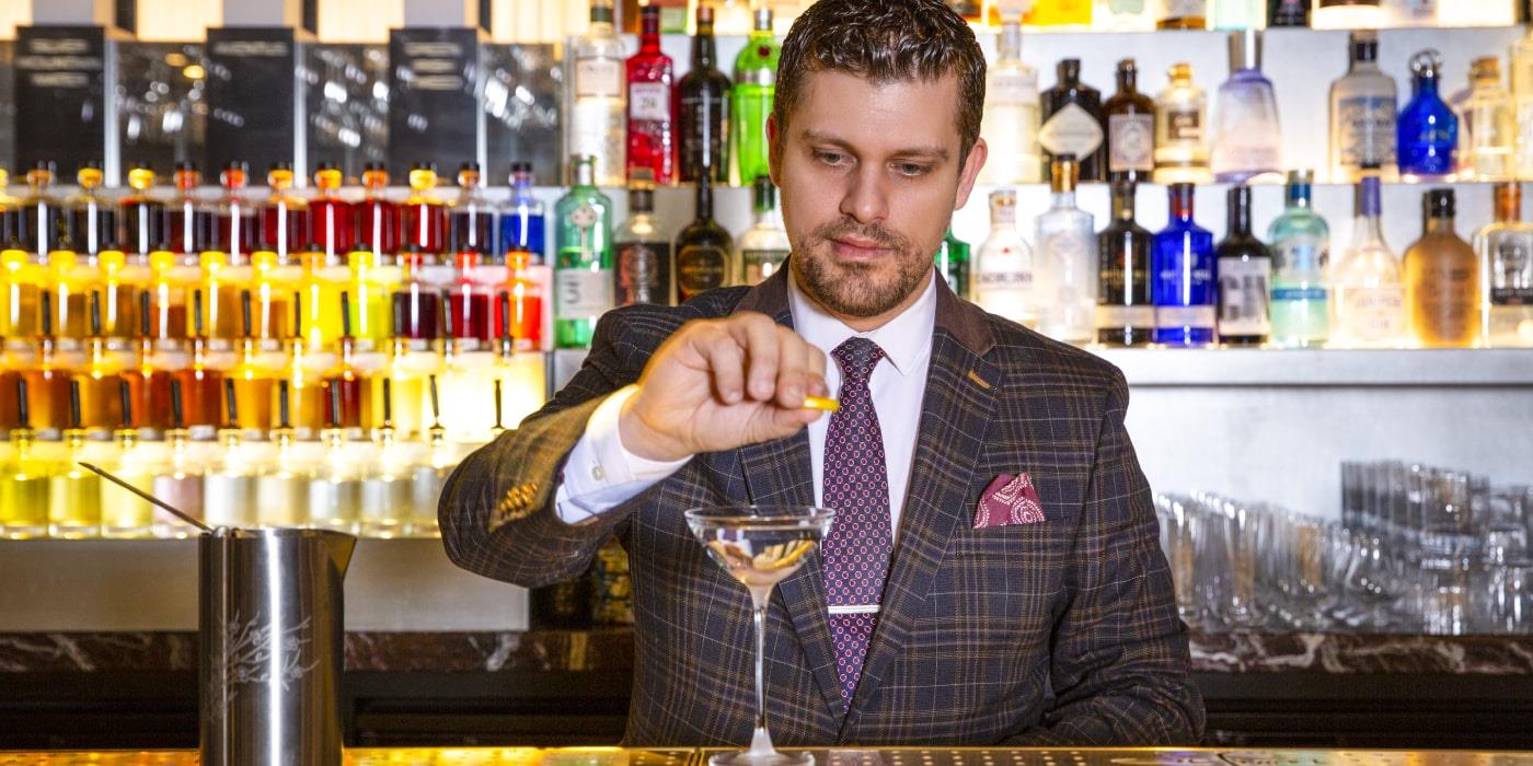 Kostas Barbas, Chef Bartender at the Sofitel Saint James (London) — Photo by Accor