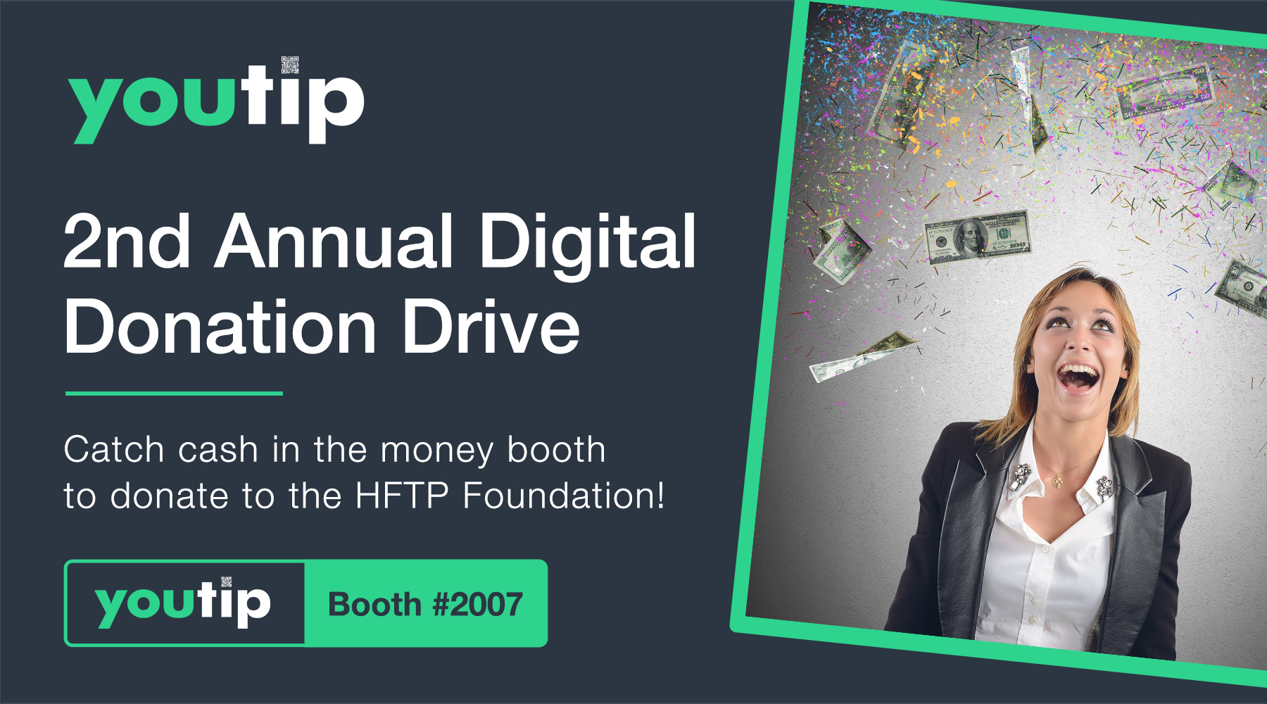 Youtip to Host ‘Catch Cash for a Cause’ to Support HFTP Foundation at HITEC Orlando — Photo by youtip