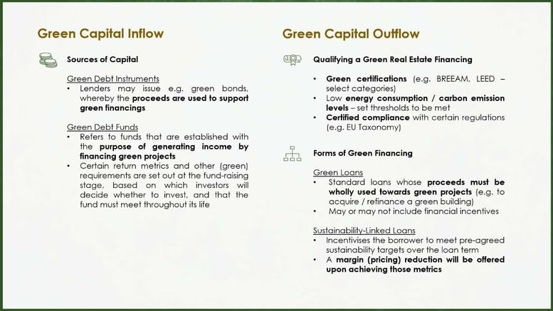 Green Capital Inflow and Outflow. Own illustration.— Source: EHL