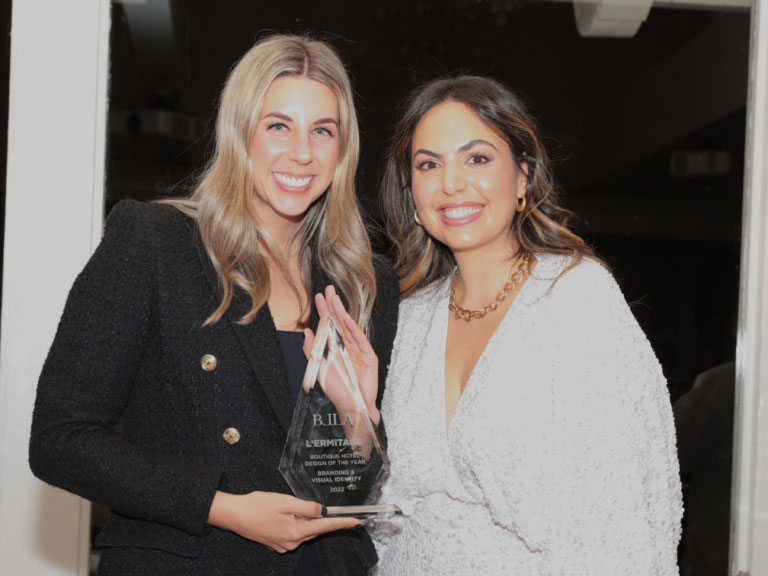 Ariela Kiradjian (BLLA) with L’Ermitage at October 25th Awards Dinner | Westlake Village Inn — Photo by BLLA