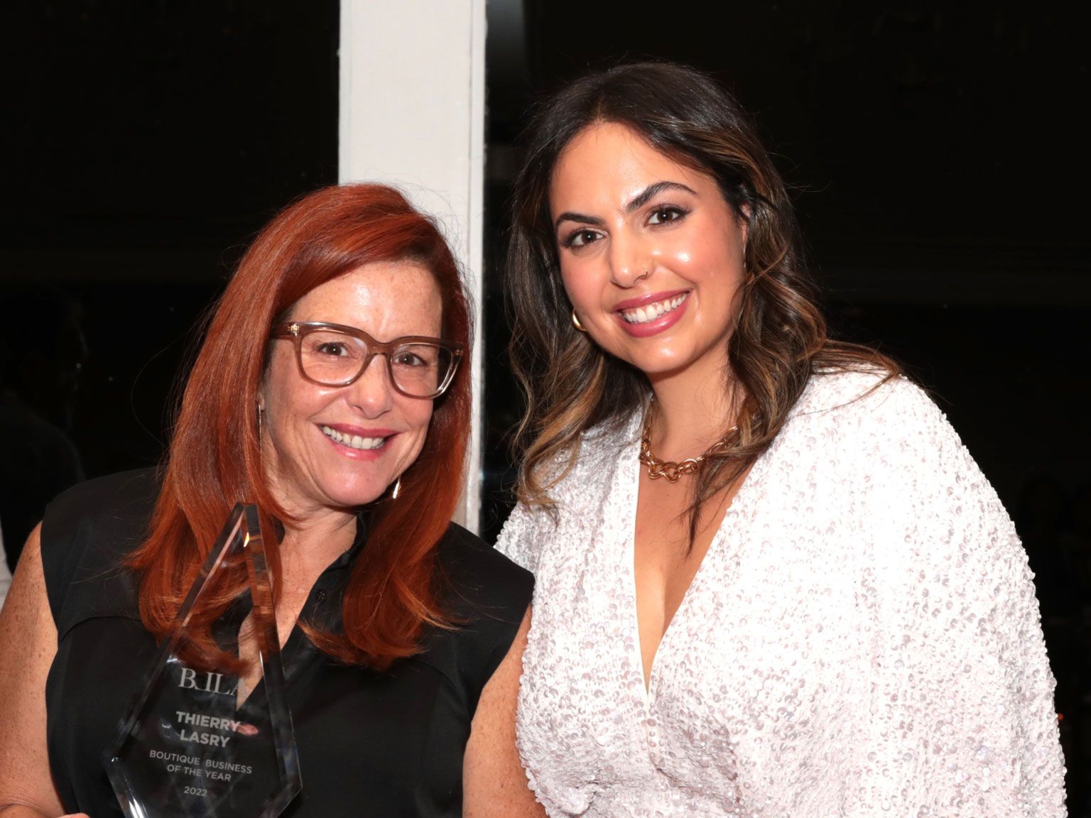 Ariela Kiradjian (BLLA) with Elizabeth Lippman at October 25th Awards Dinner | Westlake Village Inn — Photo by BLLA