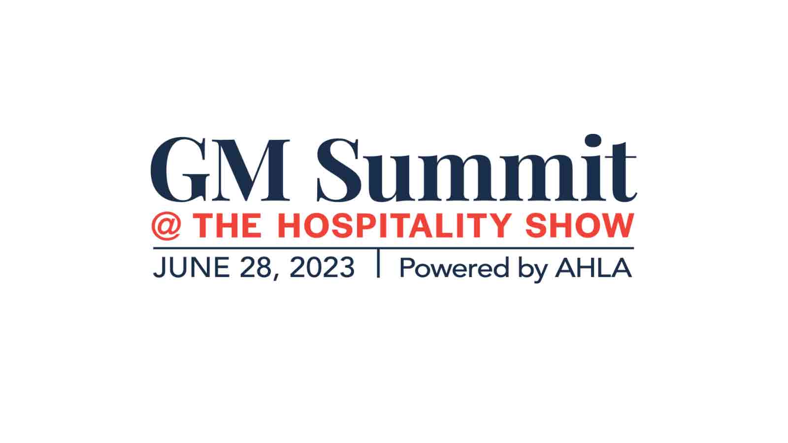 General Manager Summit at The Hospitality Show