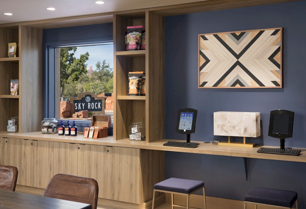 Guests have access to a food and drink bar at Sky Rock Sedona.
— Photo by Remington