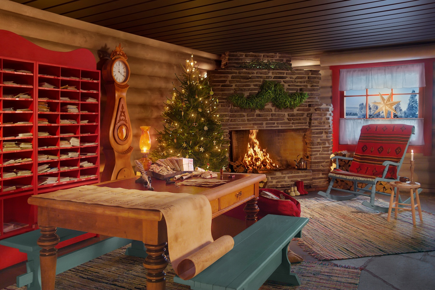 Guests will be given a sneak peek behind the scenes of the world’s Official Santa Claus’ Post Office during their liveliest time of the year. — Photo by Airbnb