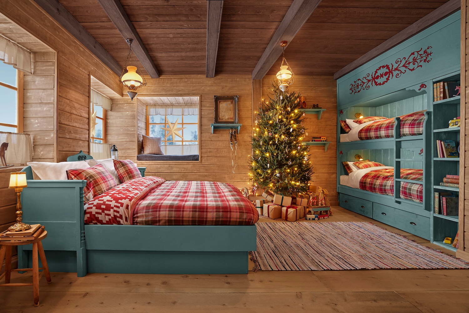 The festive stay is suitable for up to two adults and two children. — Photo by Airbnb