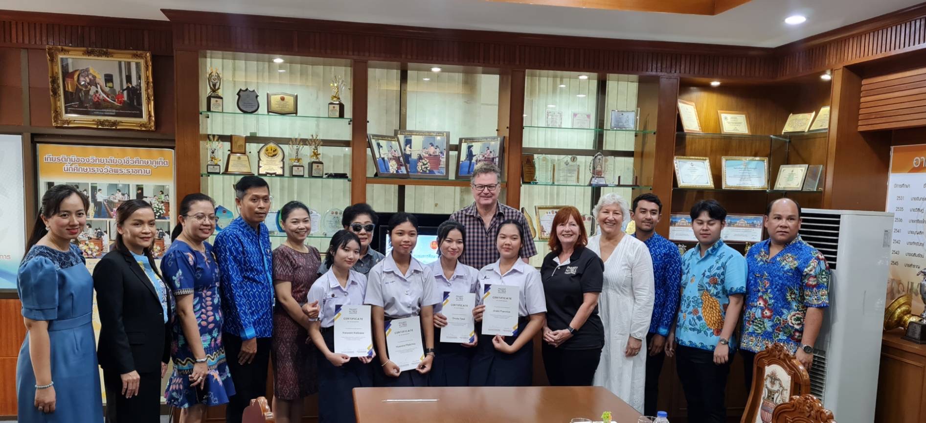 Phuket Vocational College are supported by the Phuket Hotels Associations’ educational programme — Photo by Phuket Hotels Association