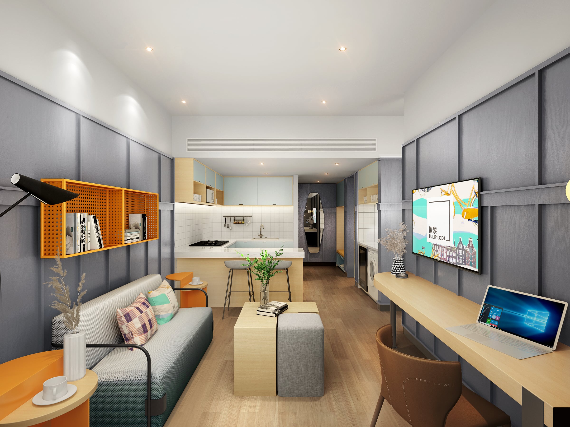 Artist’s impressions of a TULIP LODJ one-bedroom apartment — Source: Jin Jiang Hotels (China Region)