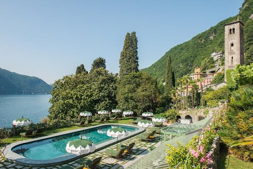 View over the pool area and lake— Source: Ricky Monti