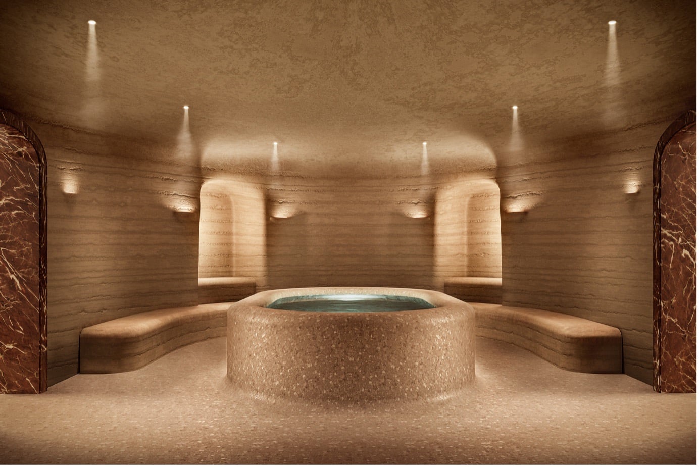 The caldarium at THE WELL Bay Harbor — Photo by Hotel Mogel Consulting Limited