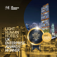 Light Human Hotels, winner of the Most Innovative Boutique Hotel’s 2019 UK Enterprise Awards.