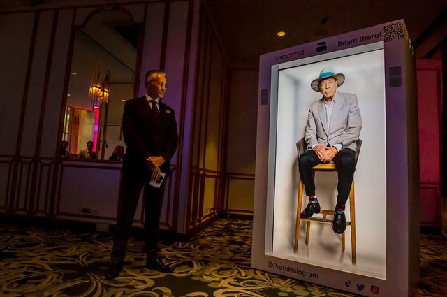 Four Seasons’ Isadore Sharp beams via hologram to Beverly Hills