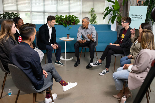 The Obamas, Brian Chesky announce new Voyager Scholarship recipients