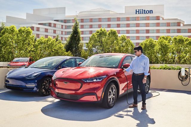 Hilton and Tesla Collaborate to Boost EV Charging Network for Travelers