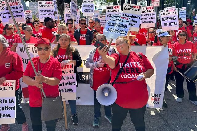 A hotel worker’s 3-hour commute tells the story of LA’s housing crisis and her strike