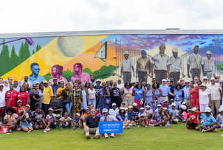 Wyndham Rewards Unveils Mural Honoring The Greensboro Six at Gillespie Golf Course