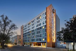The AC Hotel Sacramento, designed by AXIS Architecture + Design, welcomes guests
