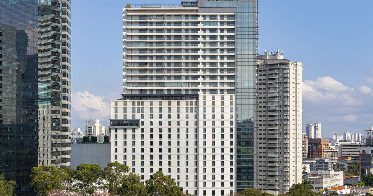 Chegada do JW Marriott Hotel em São Paulo, Brasil